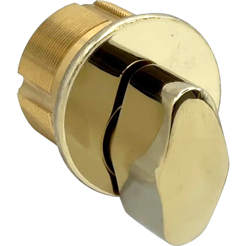 GMS M156-T-3-AT Mortise Thumbturn Cylinder 15/16in, Adams Rite/Yale Cam, 605/US3 Bright Brass