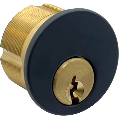 GMS M156-YA-19-ATA2 Mortise Cylinder 15/16in 5-Pin Yale 8, Adams Rite/Yale Cam, 622/US19 Matte Black