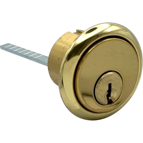 GMS R118-AW-3-A2 Rim Cylinder 1-1/8in Arrow, 605/US3 Bright Brass
