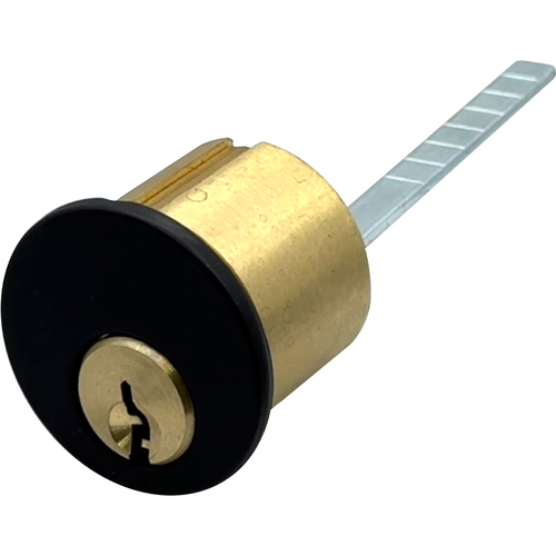 GMS R118-KW-19-A2 Rim Cylinder 1-1/8in 5-Pin Kwikset, 622/US19 Matte Black