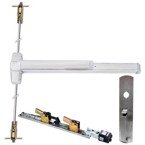Von Duprin QELA-9947TP-626-48 99 Series CVR Electric Latch Exit Device with 990TP Trim, 48in Adjustable