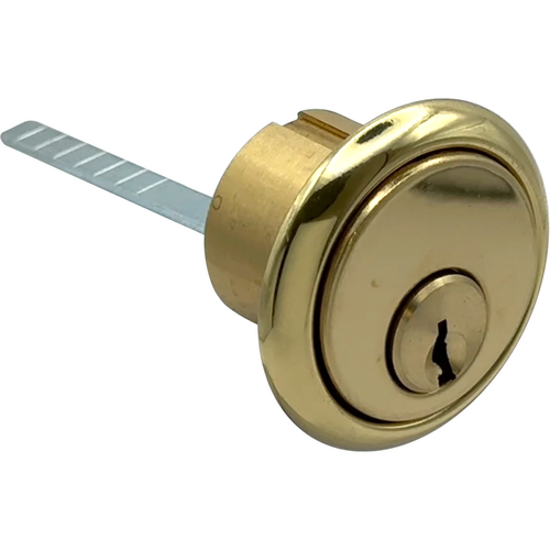 GMS R118-SAX-3-A2 Rim Cylinder 1-1/8in 6-Pin Sargent LA-LD, 605/US3 Bright Brass