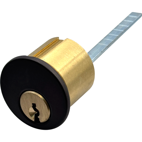 GMS R118-YGA-10B-A2 Rim Cylinder 1-1/8in 5-Pin Yale GA, 613/US10B Oil Rubbed Bronze