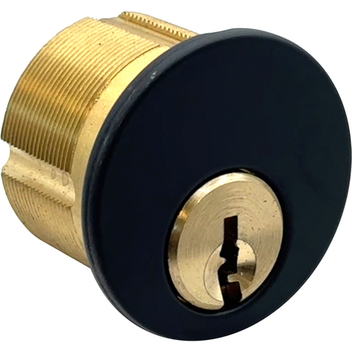 GMS M100-WR-19-ATA2 Mortise Cylinder 1in 5-Pin Weiser, Adams Rite/Yale Cam, 622/US19 Matte Black