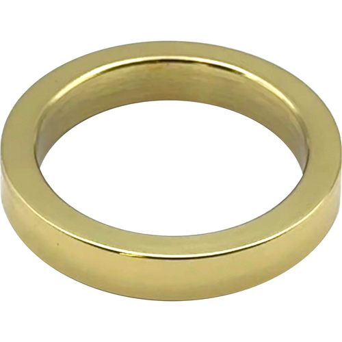 GMS COL36-025-3 Schlage Cylinder Blocking Ring 1/4in, 605/US3 Bright Brass