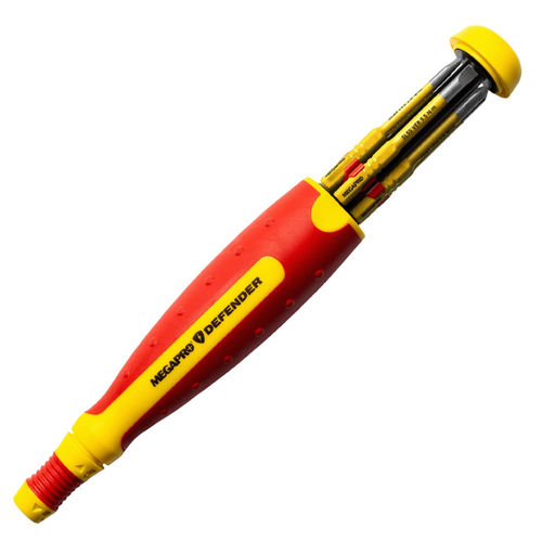 Megapro 6KIT-VDE 6-in-1 VDE Insulated Screwdriver Voltage Tester, CATIII 1000V