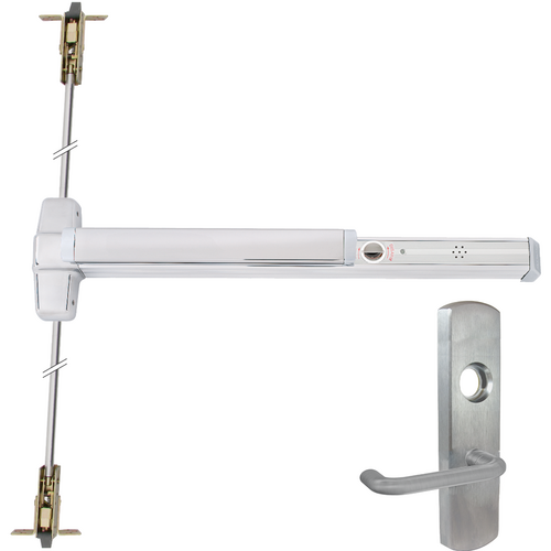 Von Duprin RX-9947L-626-48-LHR-03-ALK ALK Alarmed Mortise Cylinder Exit Device, Heavy Duty, Grade 1, Satin Chrome