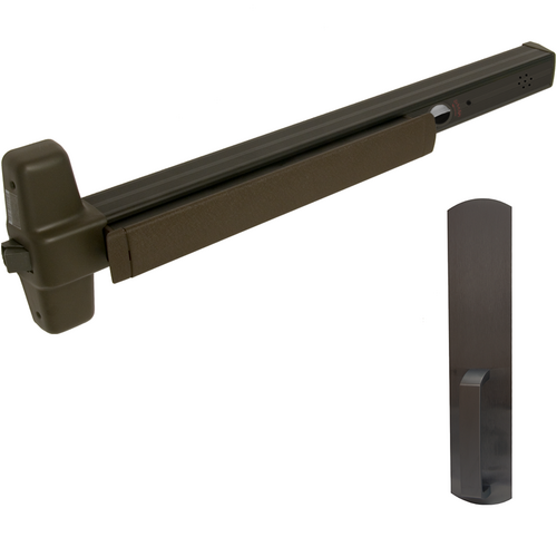 Von Duprin RX-99DT-710-36-ALK ALK Alarmed Rim Exit Device with Dummy Pull Trim, Grade 1, Dark Bronze