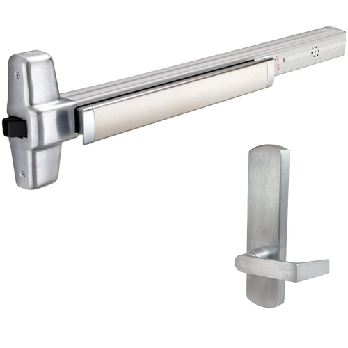 Von Duprin RX-99L-DT-626-36-RHR-06-ALK ALK Alarmed Rim Exit Device, 996L-DT-06 Dummy Lever Trim, Grade 1, Satin Chrome