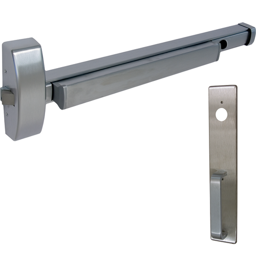 PHI 2103-ALK-1703A-630-36 Alarmed Rim Exit Device with Nightlatch Trim, Hex Key Dogging, 36in, Grade 1