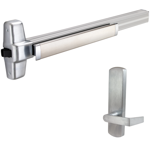 Von Duprin 99L-BE-626-48-RHR 06 KIT - Rim Exit Device, 996L-BE-06 Passage Lever Trim, RHR, Satin Chrome
