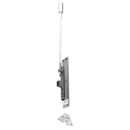 ABH 1855S Manual Flush Bolt, Metal Door Application, Single Top or Bottom, Satin Stainless Steel