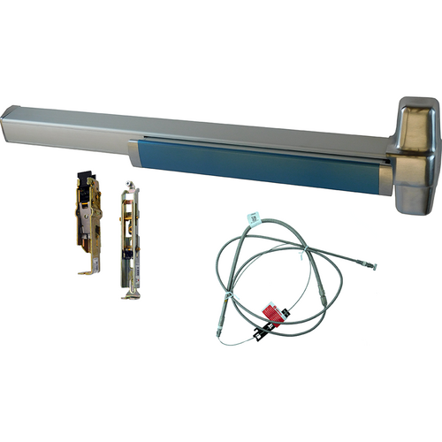 Von Duprin LD-9849EO-626-36-LBL CVC Concealed Vertical Cable Exit Device, Less Bottom Latch, Satin Chrome