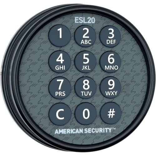 Amsec 0616350 Black ESL20 (UL Type 1) Retro-Fit Kit with Slam Bolt, Lighted