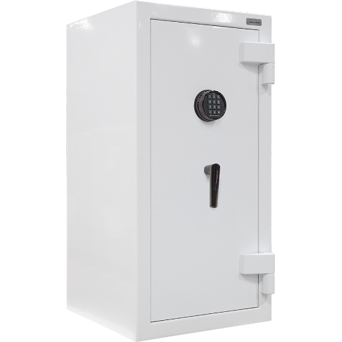 Amsec JS4020-E5 Jewelry Burglary Safe, 45 Min Fire Rated, 6 Drawers, ESL5 Keypad, Textured White