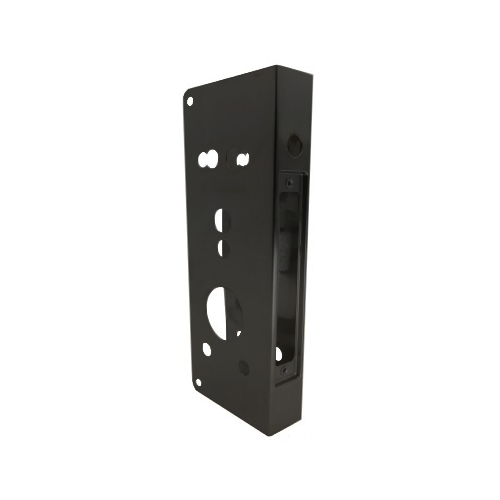 Don-Jo 504CO-622-CW Schlage CO Series Door Wrap, 2-3/4in Backset, Black, 5-1/8in W x 16-3/8in H