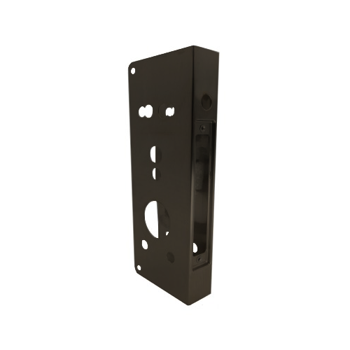 Don-Jo 504CO-10B-CW Schlage CO Series Door Wrap, 2-3/4in Backset, Dark Bronze, Indent Latch Prep