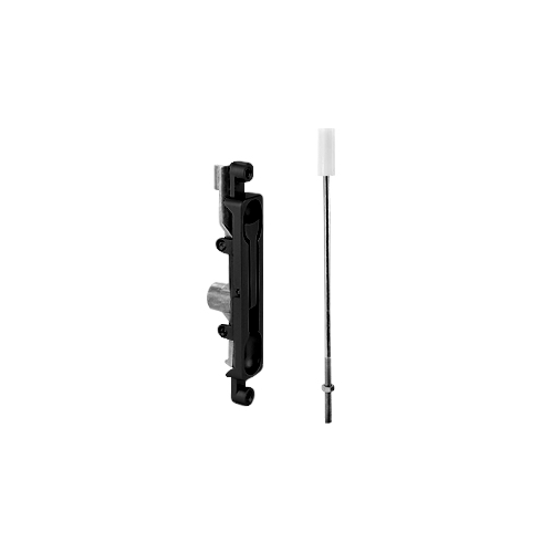 Don-Jo 1550-622 Manual Flush Bolt, Aluminum Door, 4-14in L x 1-5/16in W, 1/8in Offset, Black
