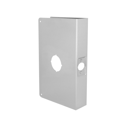 Don-Jo 55A-S-CW Door Wrap Convert 5in to 2-3/4in Backset for 1-3/4in Door, Stainless Steel