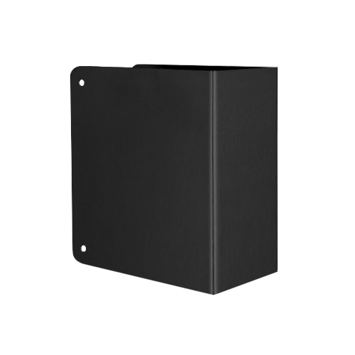 Don-Jo 80-622-CW Blank Door Wrap 1-3/4in Door, 4-1/4in W x 4-1/2in H, 622/US19 Black