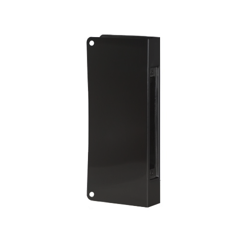 Don-Jo 504-622-CW Mortise Lock Door Wrap, Blank Sides, Edge Cut Out, 8in x 1-1/4in, Black