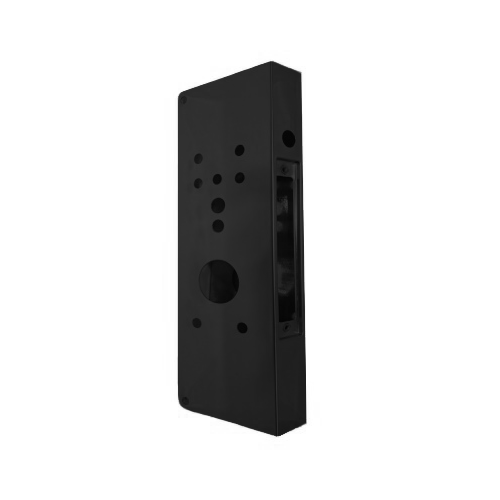Don-Jo 504AD-622-CW Schlage AD Series Door Wrap, 2-3/4in Backset, Black, Indent Latch Prep