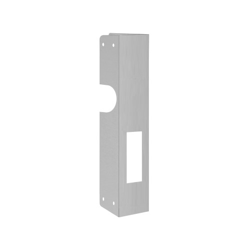 Don-Jo ADR-2-630 Aluminum Door Reinforcer for Adams Rite Deadbolts, 1-3/4in Door, 630/US32D