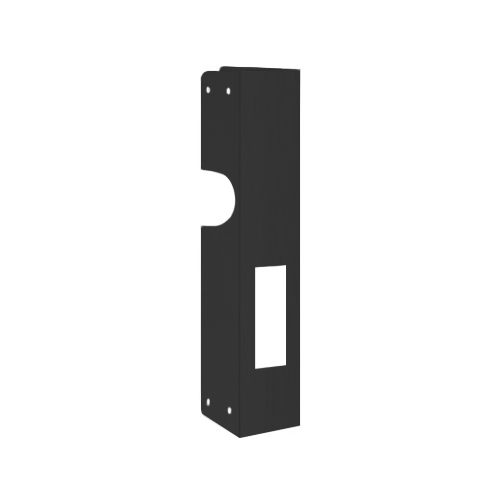 Don-Jo ADR-2-622 Aluminum Door Reinforcer for Adams Rite Deadbolt, 1-3/4in Door, Black