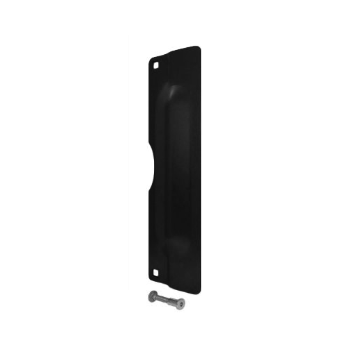 Don-Jo LP-207-EBF-622 Latch Protector for Locks, EBF Fasteners, 7in x 2-3/4in, Black