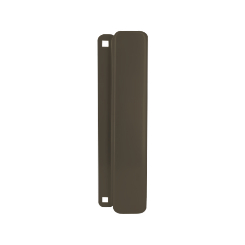 Don-Jo MELP-210-DU Electric Strike Latch Protector for Outswing Doors, 10in x 2-5/8in, Dark Bronze