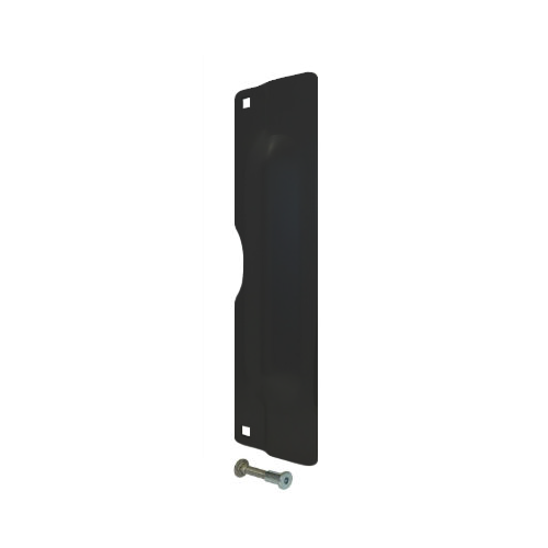 Don-Jo PLP-211-EBF-622 Pin Latch Protector for Locks, EBF Fasteners, 11in x 3in, Black