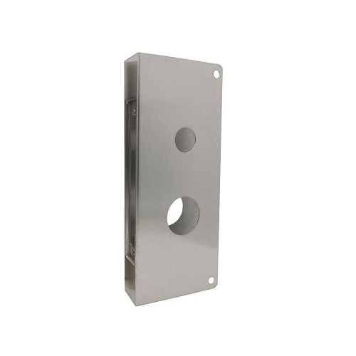 Don-Jo 8255-RHR-S-CW Sargent Mortise Lock Wrap, Single Cylinder, RHR Left Hand, 2-3/4in Backset