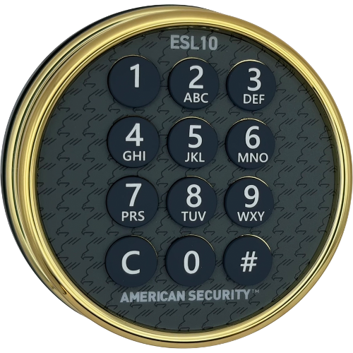 Amsec 0616341 Brass ESL10 (UL Type 1) Retro-Fit Kit, Lighted
