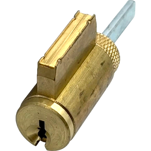 GMS K001-SCF-4-OB Knob (Key-in-Knob) Cylinder 6-Pin Schlage F, Zero Bitted, 606/US4 Satin Brass