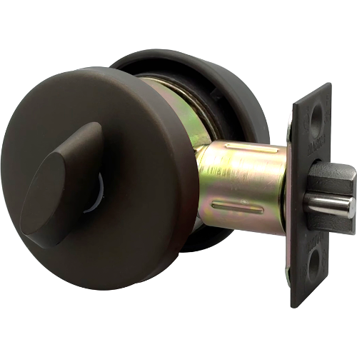Marks Hardware 145K/10B Marks C Keyway Single Cylinder Gate Lock, 6 Pin, 2-3/4in Backset, Dark Bronze