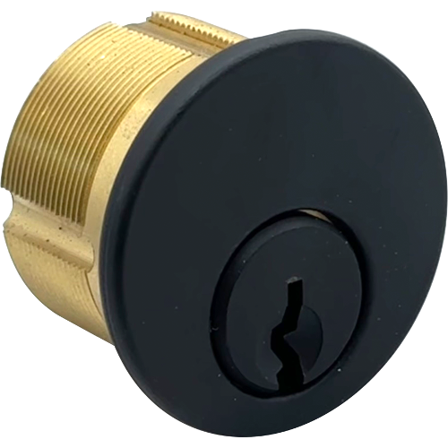 GMS M156-SC-19-ATA2 Mortise Cylinder 15/16in 5-Pin Schlage C, Adams Rite/Yale Cam, Matte Black