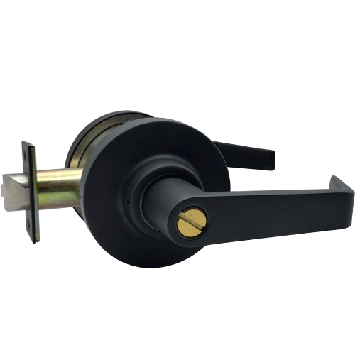 Marks Hardware 195F/19 Marks C Keyway Clutched Lever Lockset, 6 Pin, Grade 1, Flat Black