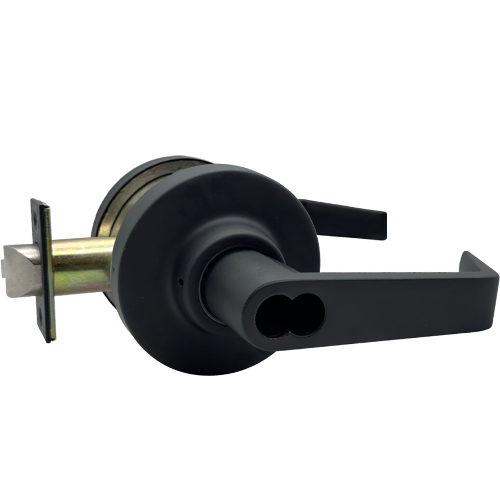 Marks Hardware 195RF/19-F12 Corbin LFIC 6-Pin Storeroom Clutched Lever Lockset, Grade 1, Flat Black