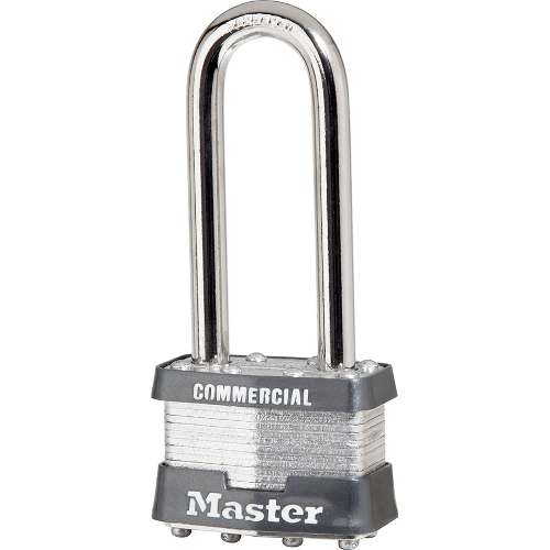 Master Lock 1-LJ-KA-2007 Laminated Steel Padlock, 1-3/4in Wide, 2-1/2in Shackle, Keyed Alike 2007