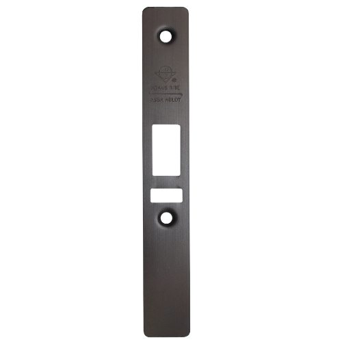 Adams Rite 24-0017-0220-313 Flat Faceplate for 4500 Series Deadlatches, 695/SP313 Dark Bronze
