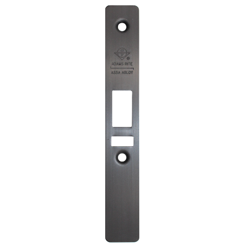 Adams Rite 24-0017-0220-335 Flat Faceplate for 4500 Series Standard Duty Deadlatches, 711/335 Black Anodized