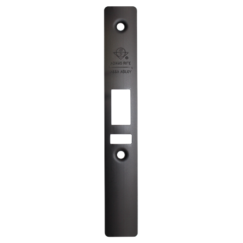 Adams Rite 24-0017-1220-335 Faceplate - Radius for 4511 Deadlatch, 695/SP313 Anodized Dark Bronze