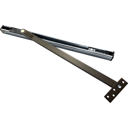 Rixson 1-336 613E Concealed Mount Stop, Non-Handed, 1-3/16in Square Channel, Dark Bronze