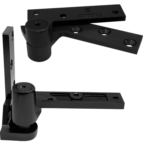 Rixson 195-BSP-RH 3/4in Offset Pivot Set, RH, Standard-Duty, Up to 450lbs, Grade 2, Black Suede
