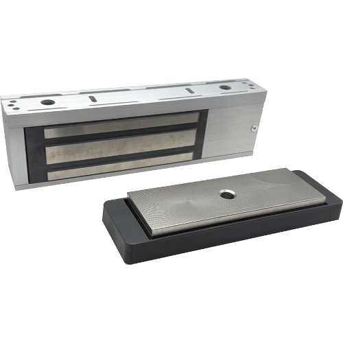 Schlage M452-628 1000lbs Double Electromagnetic Lock, AVS 12/24VDC, Satin Aluminum