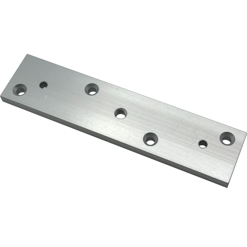 Security Door Controls AMP Sliding Door Armature Mounting Plate for 1590 Series, 11/2in x 5/16in x 65/16in