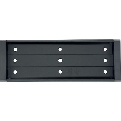 Security Door Controls AR11-Y Armature Mounting Plate, 5/8in x 3in x 8-1/2in, 335 Flat Black