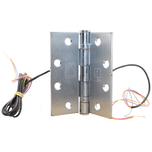 Architectural Control BB1279 4.5X4.0 26D 1104L Electric Hinge, 5 Knuckle, 4 Wire, Concealed, Standard Weight, Satin Chrome