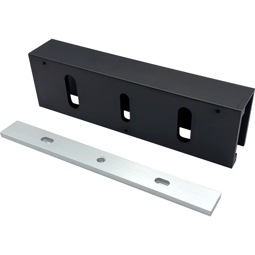 Security Door Controls HDB1-Y Glass Door Mounting Kit for 1511, 1571, 1581 Maglocks, Flat Black