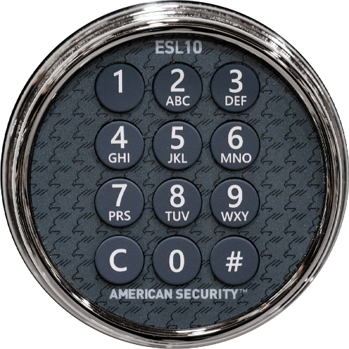 Amsec 0625151 Black Backlit Keypad for ESL10 Lock